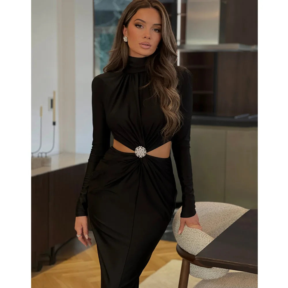 Hollow Out Diamond Dress - Olga - Image 5