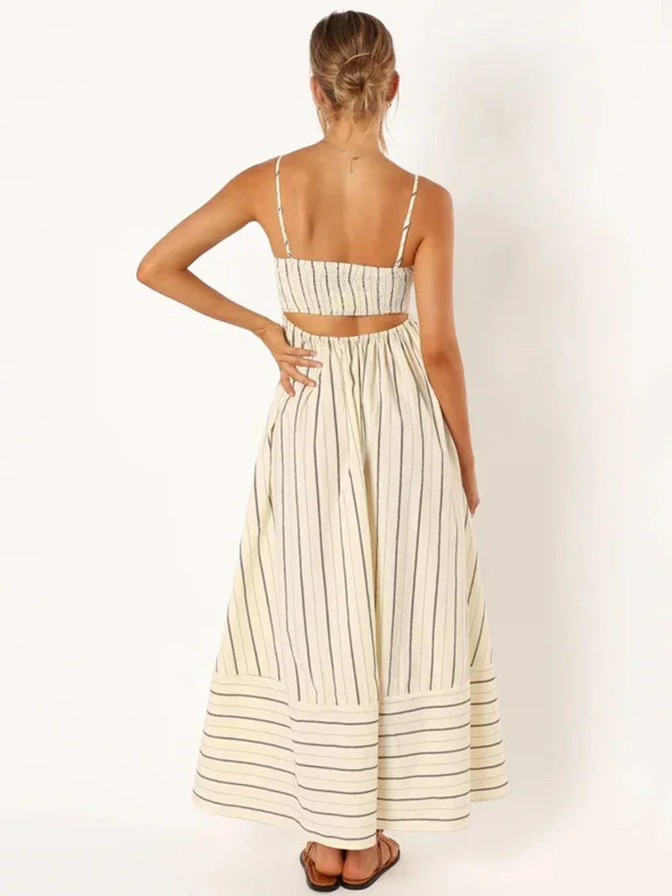 Striped Cut Out Dress - Leslie - Image 6