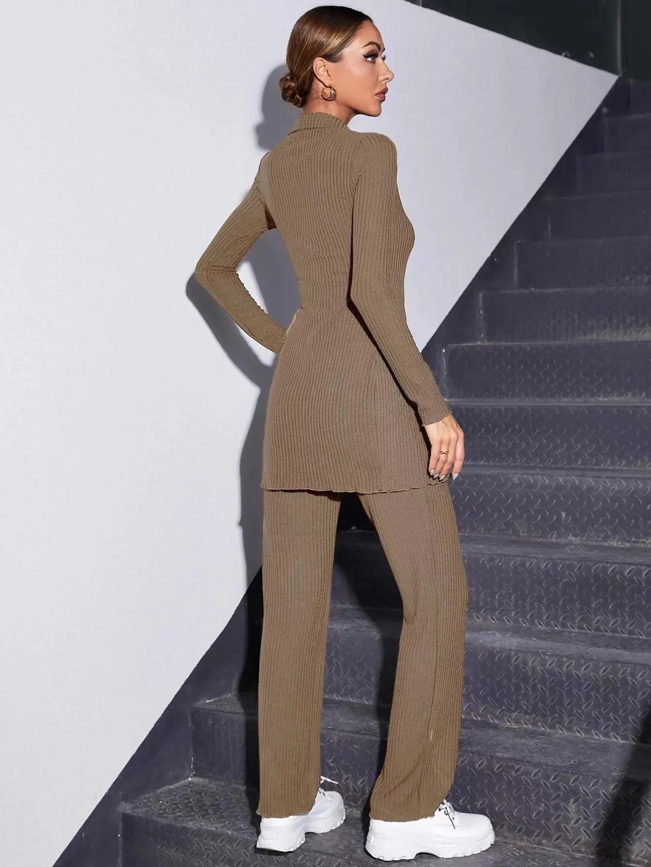 2 Pcs Knitted Sweater Set - Lara - Image 6