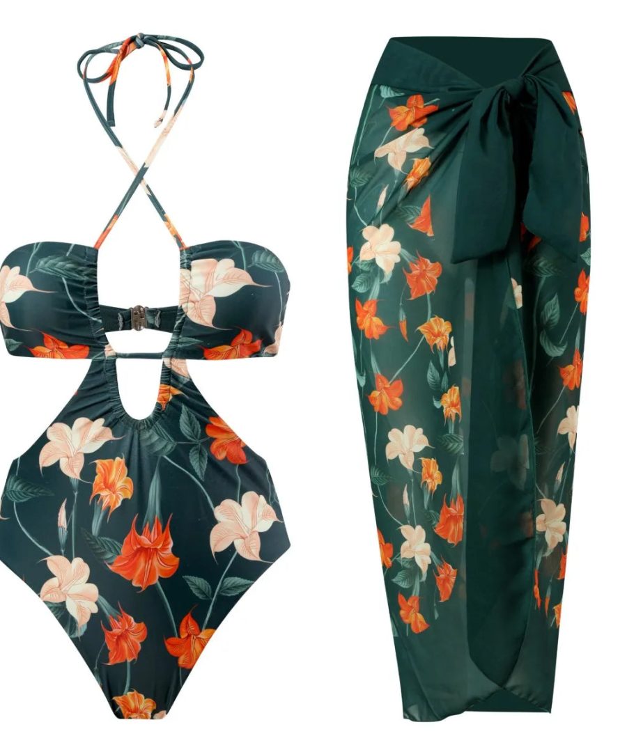 2 pc Swimwear With Cover Up - Andressa