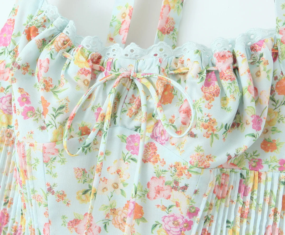 A Line Pleated Dress - Lily - Image 8