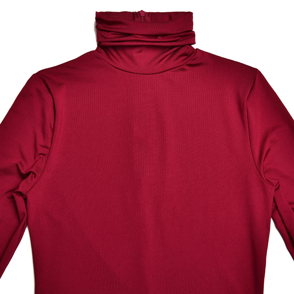 High Neck Long Sleeve Bodycon Dress - Judy - Image 15