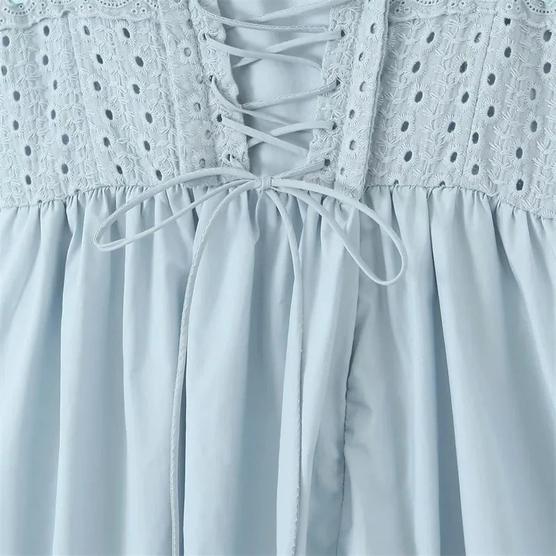 Lace Midi Slit Dress - Ohana