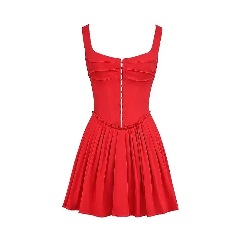 Square Neck A-line Mini Dress - Andressa - Image 2