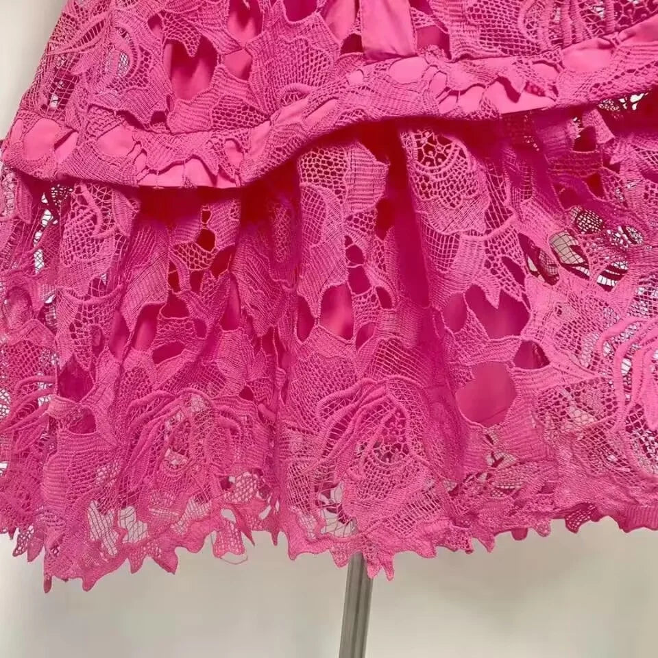 Hollow Out Lace Dress - Olivia - Image 9