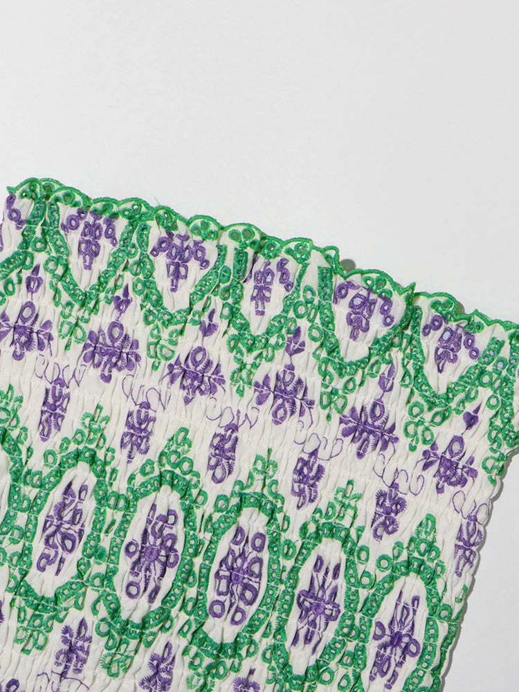 Color Off Shoulder Layered Dresses - Klyssia - Image 10