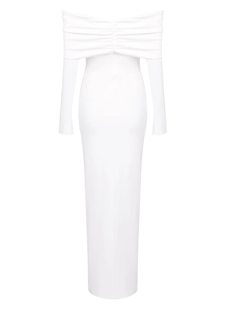 Off The Shoulder Sleeves Dress - Tania - Image 8