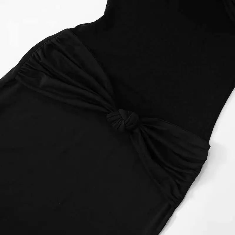 Spaghetti Bow Twisted Dress - Tryssia - Image 4