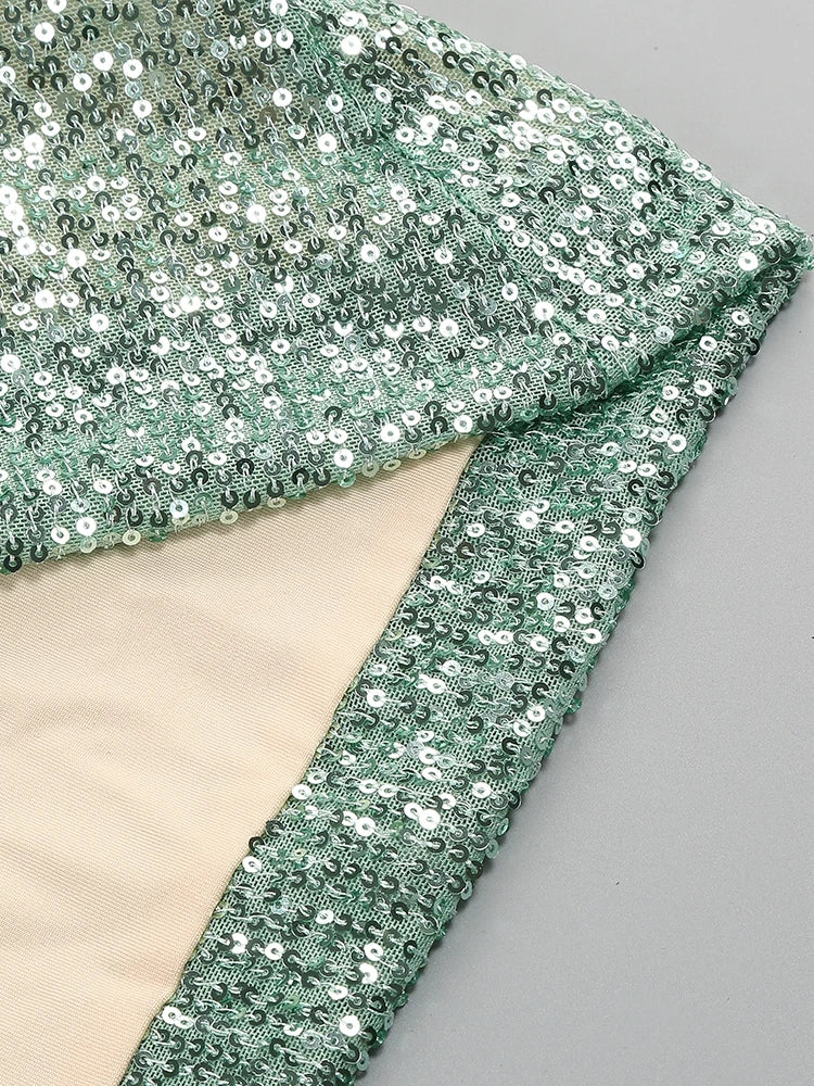 Halter Deep V Neck Dress - Lilica - Image 11