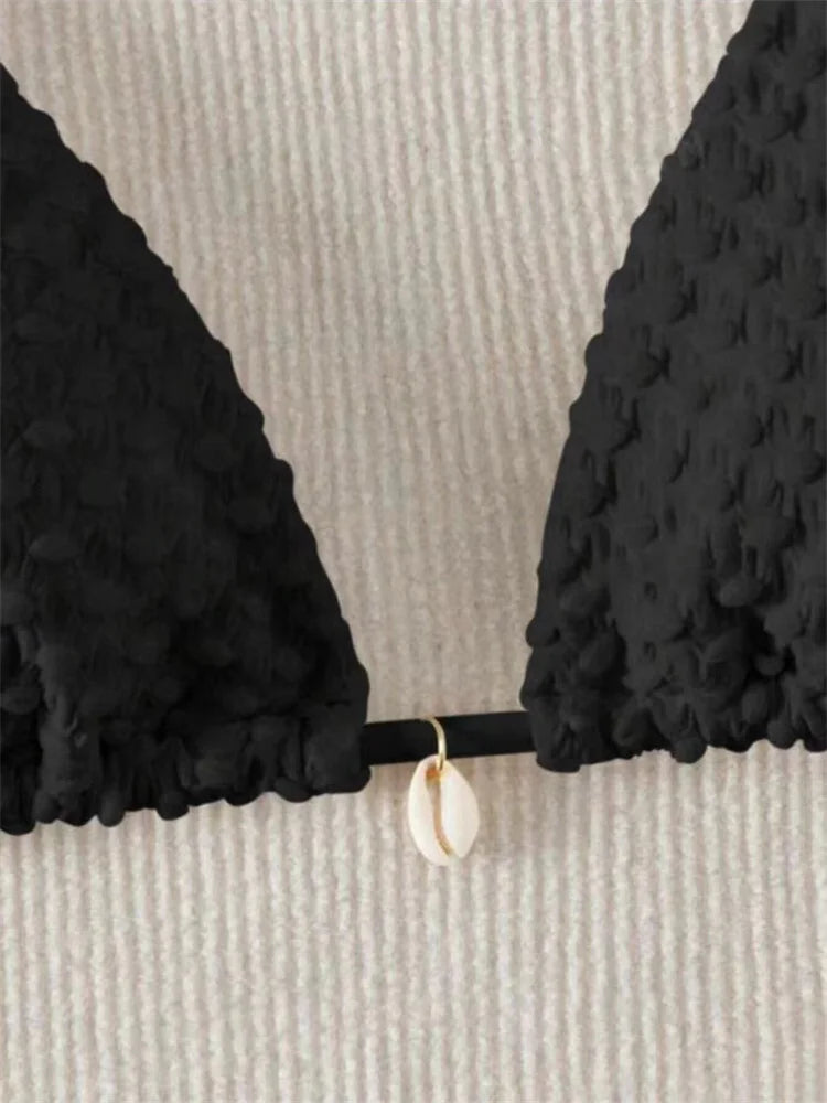 White Shell Design Bikinis Set - Hawaii - Image 2