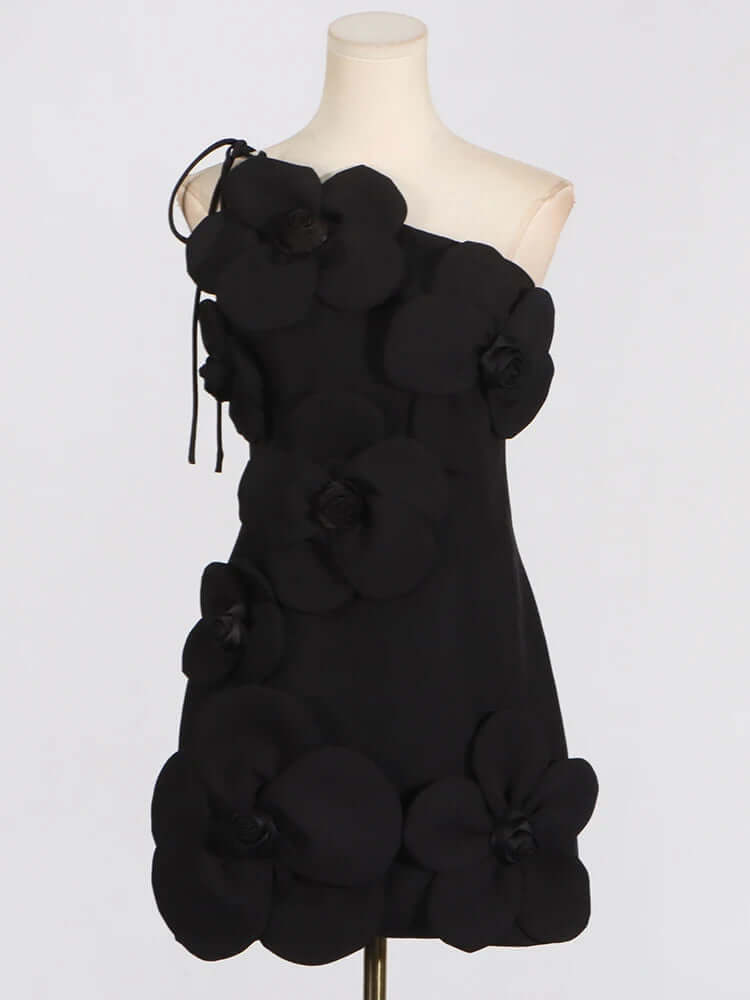 3D Flower Halter Dress - Gadot - Image 2