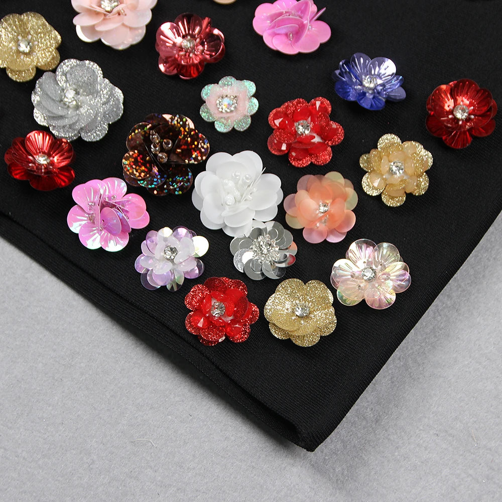 Colorful Floral Bandage Dress - Kristina - Image 12