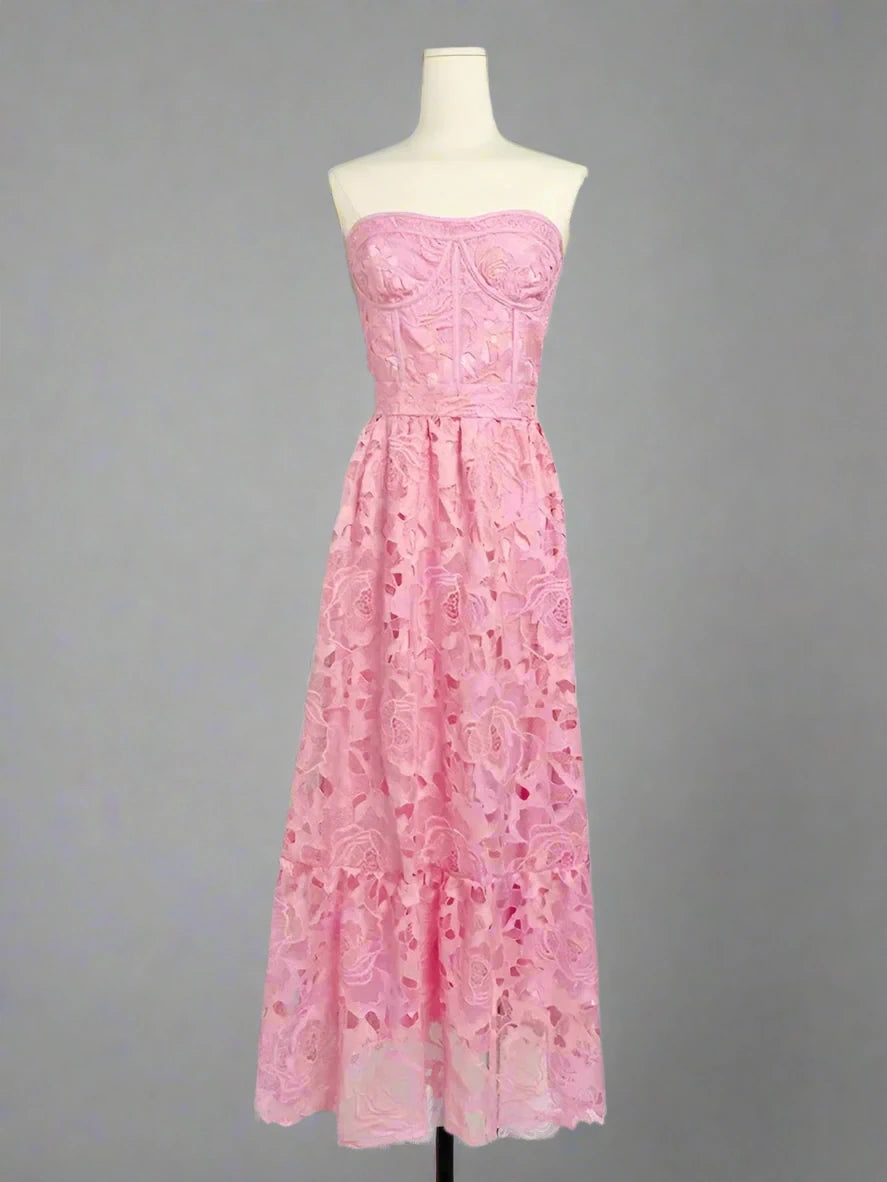 Strapless Lace Dress - Flavia - Image 12