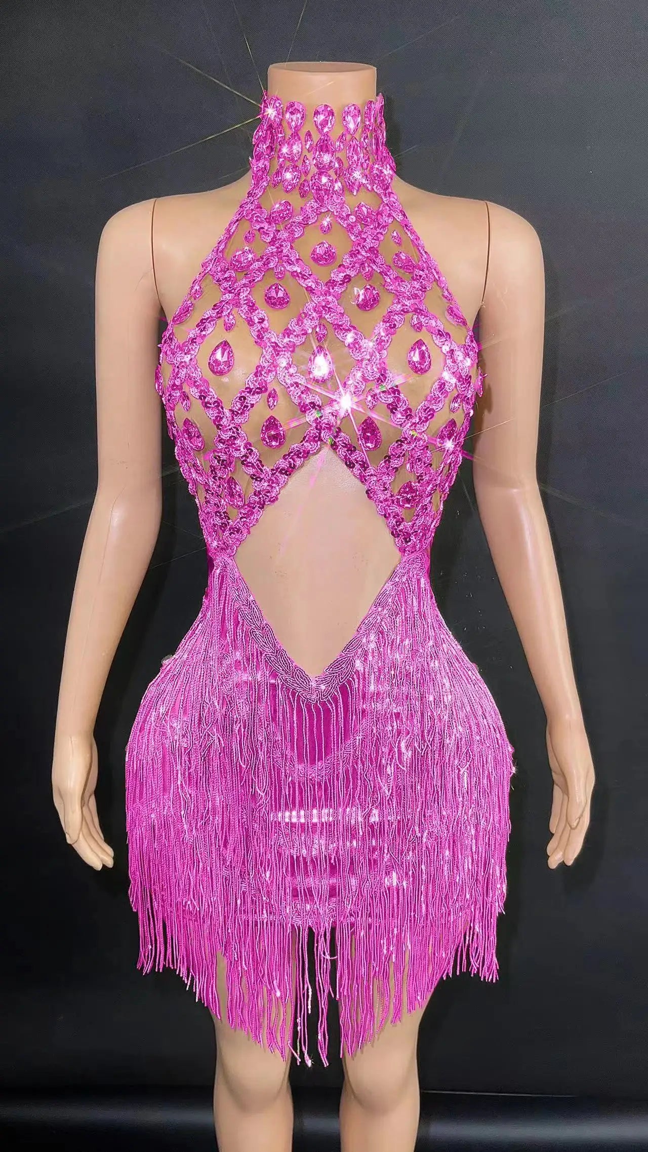 Sequin Fringe Metallic Dress - Ilóre - Image 16