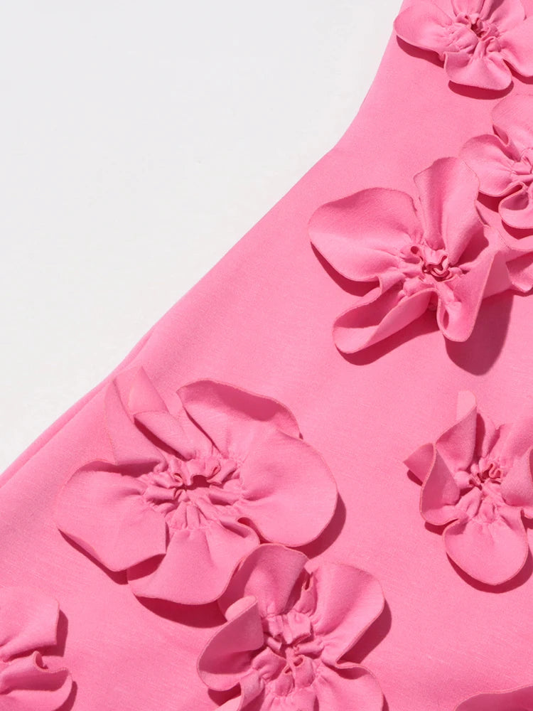 Flower Appliques Collar Dress - Karla - Image 4