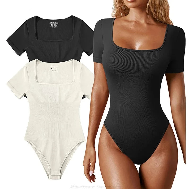 Seamless Ribbed Shaperwear Bodysuits - Dalia - Image 5