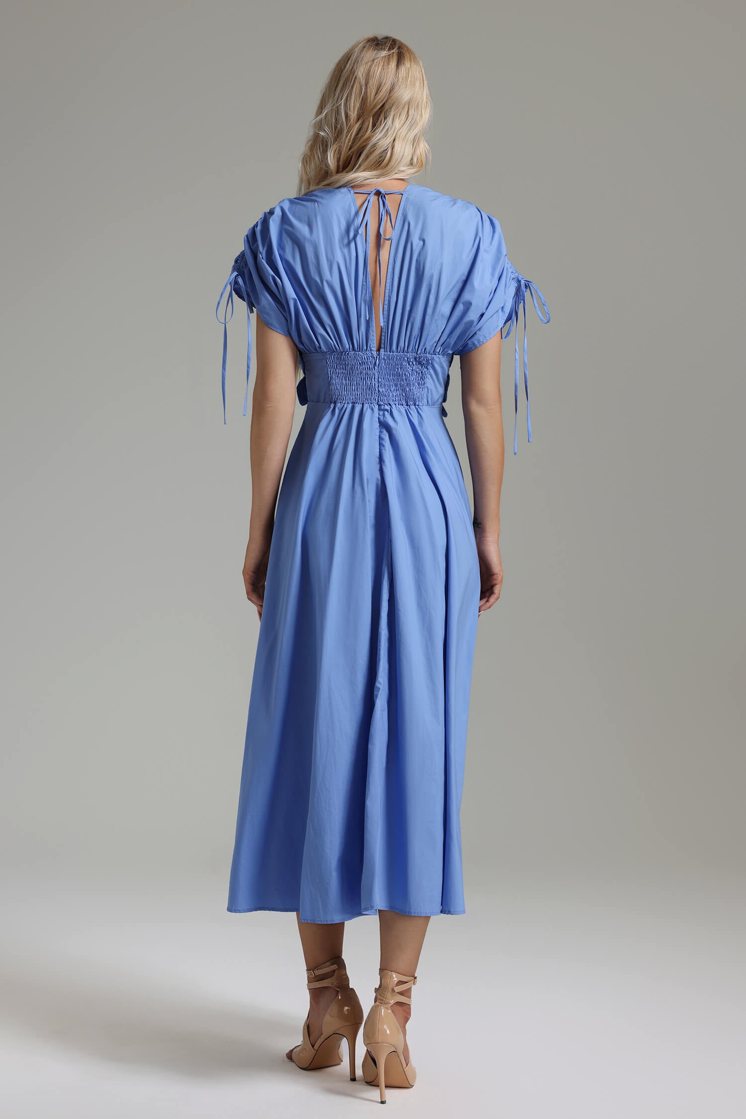 V Neck Appliques Dress - Gani - Image 8