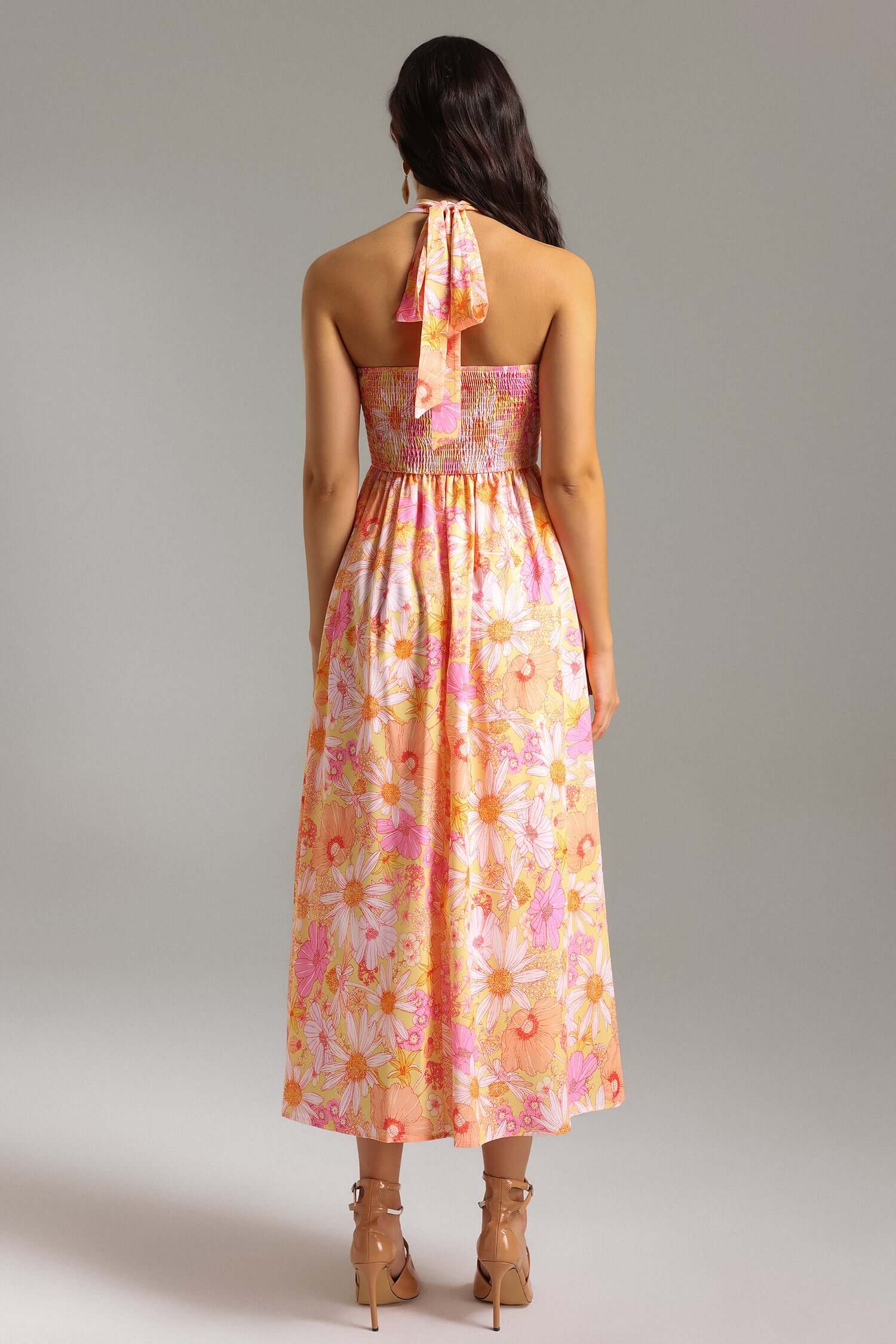 Cut Out Print Dress - Hilia - Image 2