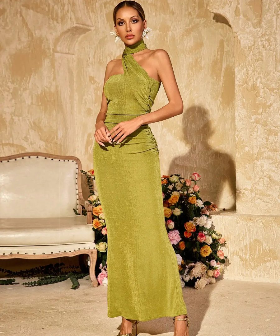 Halter Backless Maxi Dress - Sharma