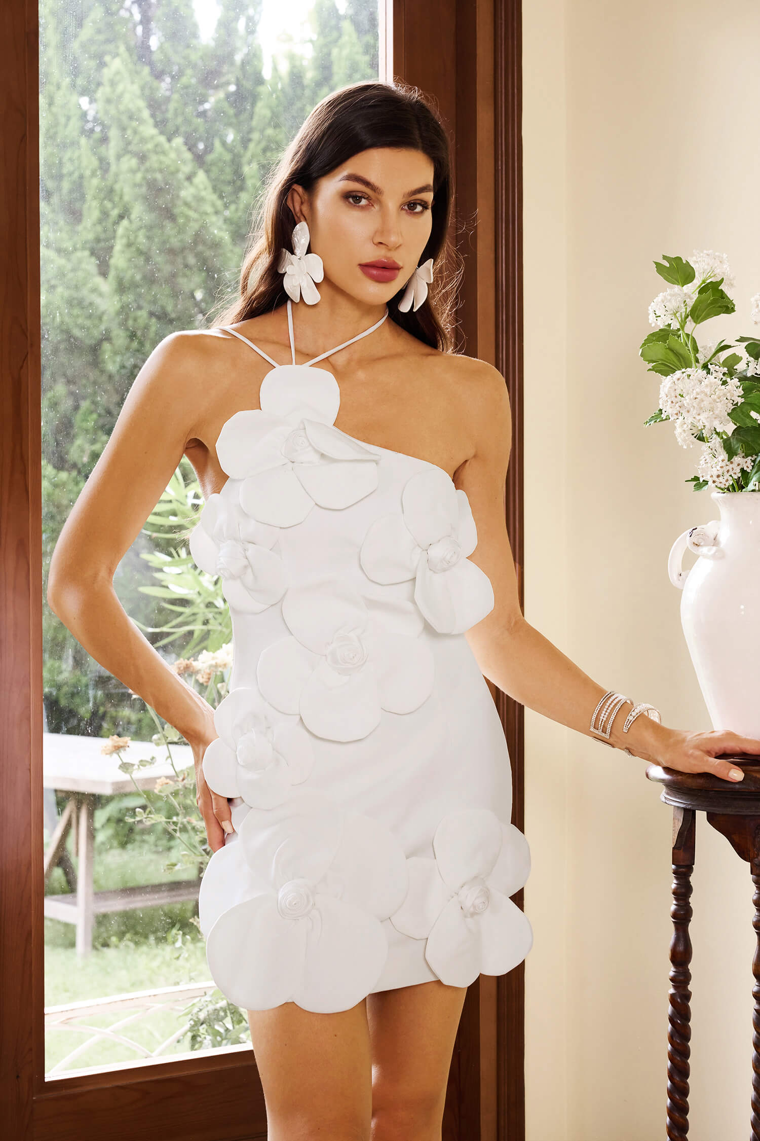 3D Flower Halter Dress - Gadot - Image 14