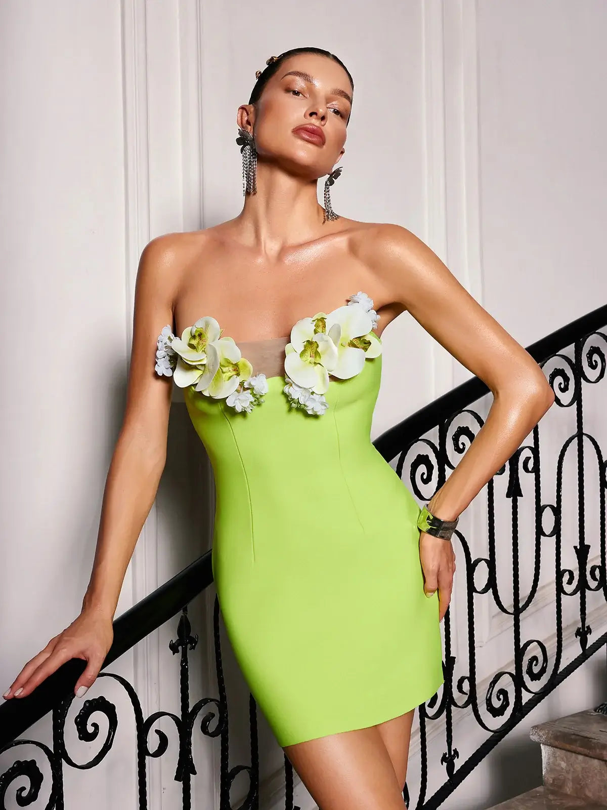 3D Flower Mini Dress - Bettany - Image 2