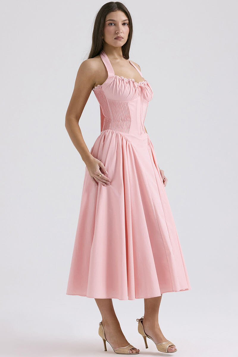 A Line Pleated Dress - Lily - Image 5