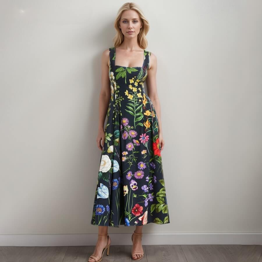 Floral Print Dress - Perla - Image 9