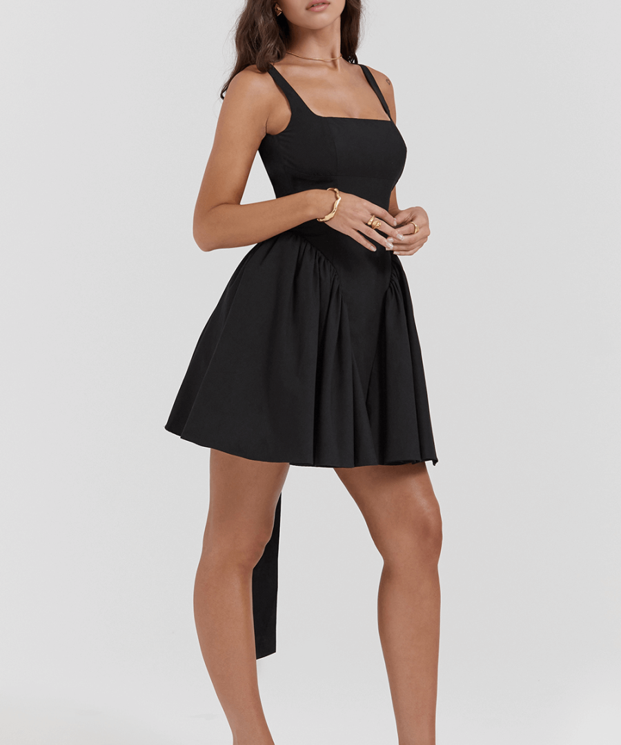 Mini Backless A Line Dress - Champel